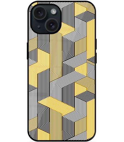 Buy 3D Dimensional Lined Glossy Metal TPU Case at Rs. 249 Only - Zapvi