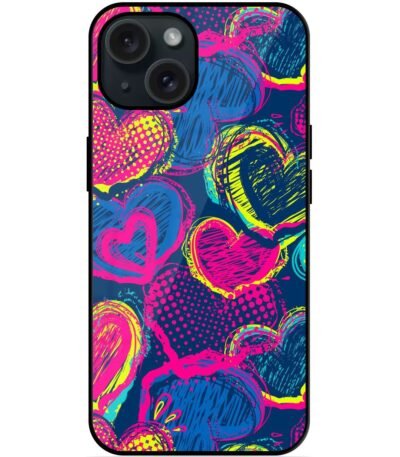 Buy Abstract Seamless Hearts Glossy Metal TPU Case at Rs. 249 Only - Zapvi