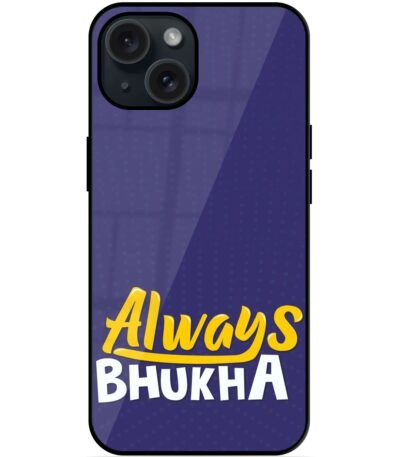Buy Always Bhukha Humorous Glossy Metal TPU Case at Rs. 249 Only - Zapvi