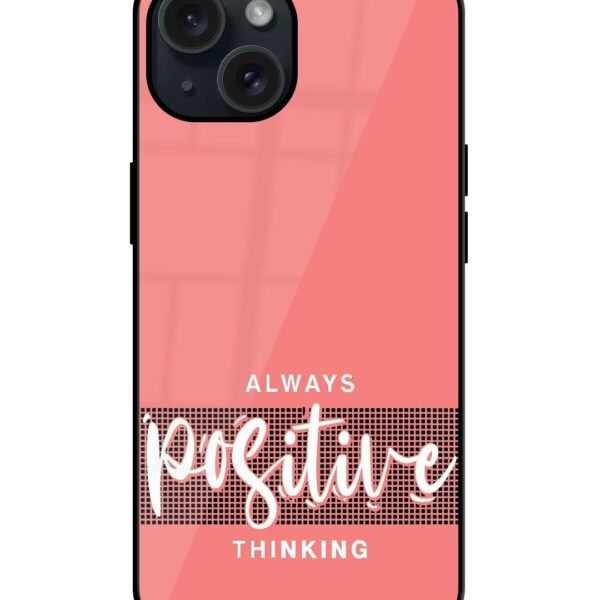 Buy Always Positive Thinking Glossy Metal TPU Case at Rs. 249 Only - Zapvi