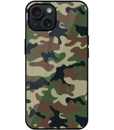 Buy Army Military Camouflage Dark Green Glossy Metal TPU Case at Rs. 249 Only - Zapvi