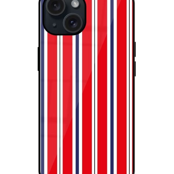 Buy Background Stripes Blue Glossy Metal TPU Case at Rs. 249 Only - Zapvi