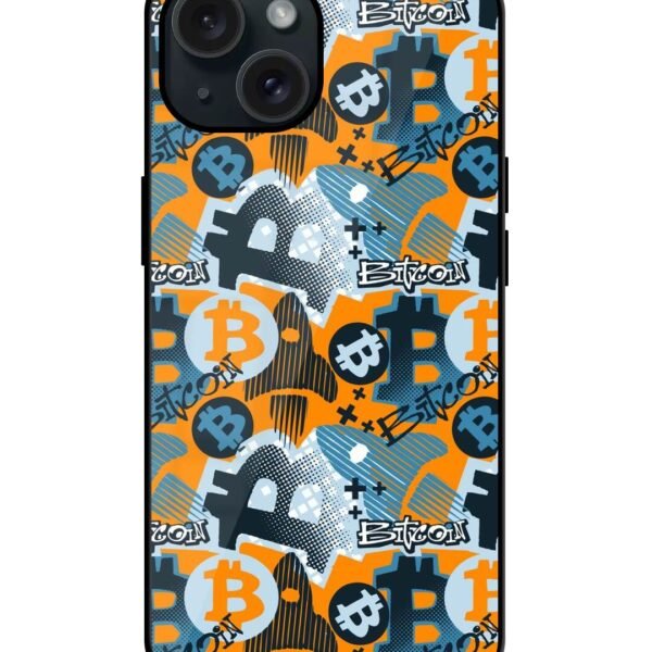 Buy Bitcoin Doodle Style Glossy Metal TPU Case at Rs. 249 Only - Zapvi