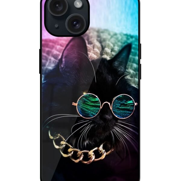 Buy Black Cat Glossy Metal TPU Case at Rs. 249 Only - Zapvi