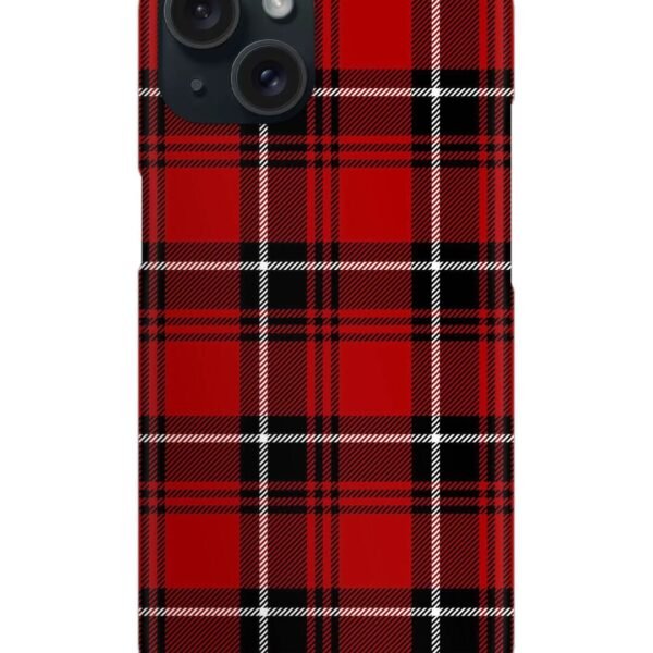 Buy Black Red Tartan Snap Case at Rs. 99 Only - Zapvi