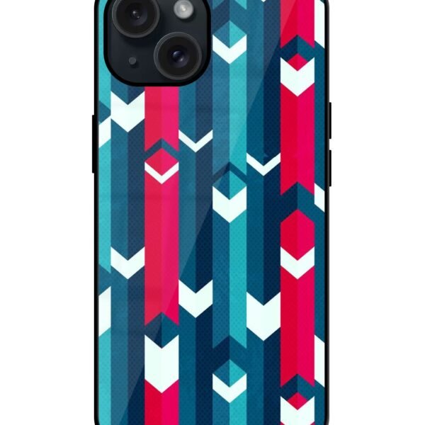 Buy Blue Color Stripes Glossy Metal TPU Case at Rs. 249 Only - Zapvi