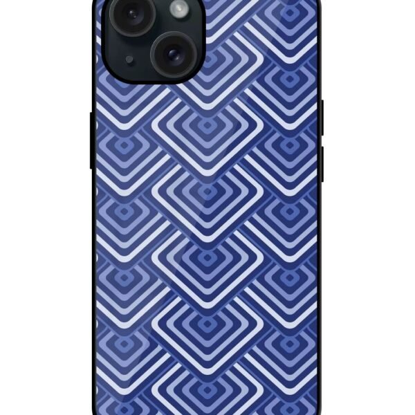 Buy Blue Gradient Rounded Glossy Metal TPU Case at Rs. 249 Only - Zapvi