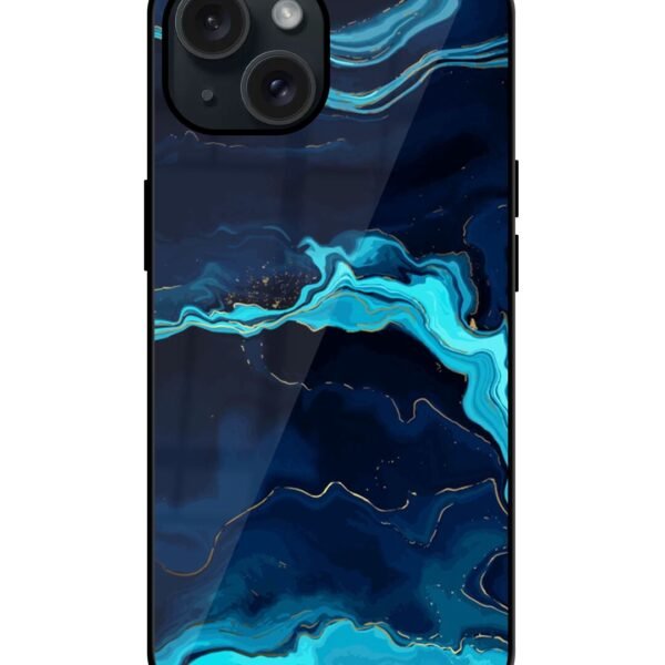 Buy Blue Marble Gold Glossy Metal TPU Case at Rs. 249 Only - Zapvi