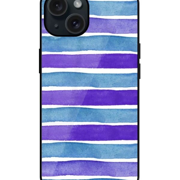 Buy Blue Purple Watercolor Glossy Metal TPU Case at Rs. 249 Only - Zapvi