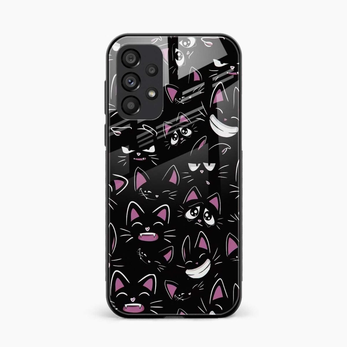 Cute Black Cat Samsung A23 Back Cover